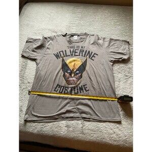 Marvel “ This Is My Wolverine Costume” T-shirt: Size Large XL Light Brown